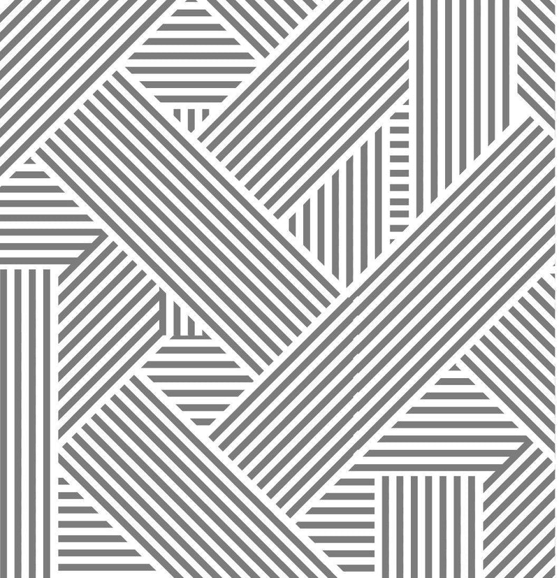 Lines Wallpaper - Lines Big Scale Grey - Custom Sized Wallpaper Mural (per m2)
