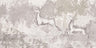 Boulevard Grasscloth Deer - Light Grey - Custom Sized Wallpaper Mural (per m2)