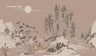 Boulevard Grasscloth Moonlight - Stone - Custom Sized Wallpaper Mural (per m2)