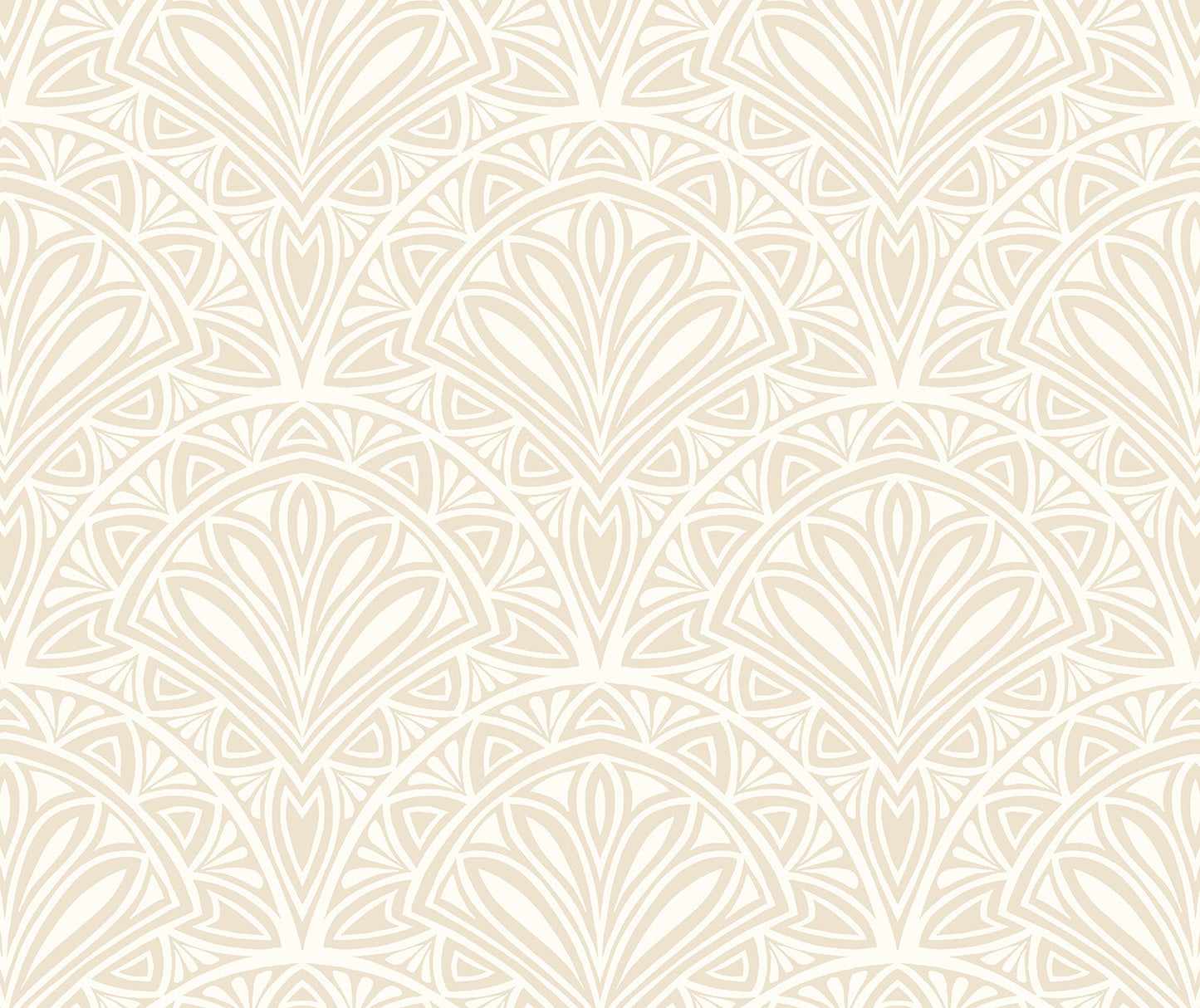 Deco Fan Wallpaper - Natural