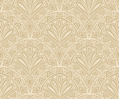 Deco Fan Wallpaper - Gold