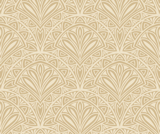 Deco Fan Wallpaper - Gold