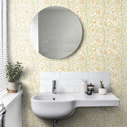 Rosehip Trail Wallpaper - Ohpopsi - Soft Amber