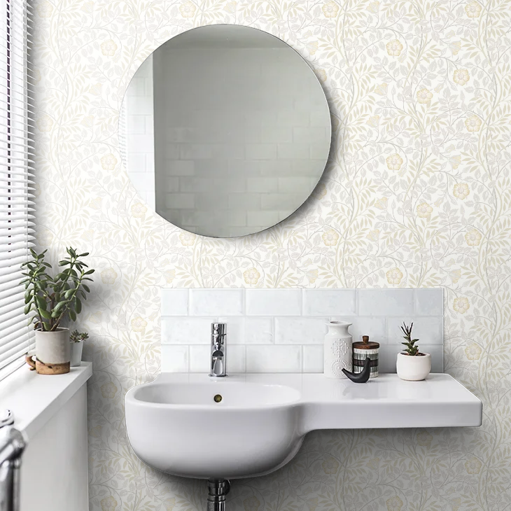 Rosehip Trail Wallpaper - Ohpopsi - Natural Stone