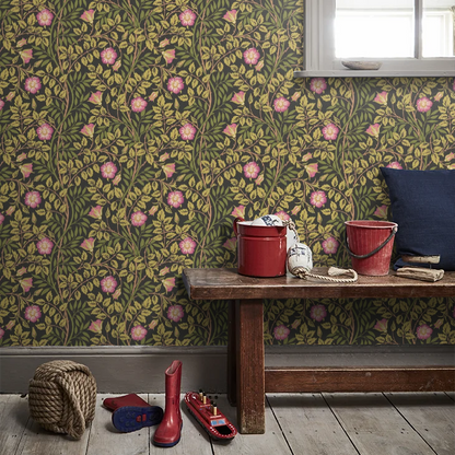 Rosehip Trail Wallpaper - Ohpopsi - Aubergine
