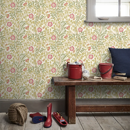 Rosehip Trail Wallpaper - Ohpopsi - Rose Pink