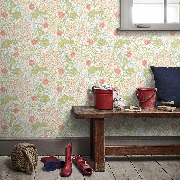 Seaweed Garden Wallpaper - Ohpopsi - Rose Pink