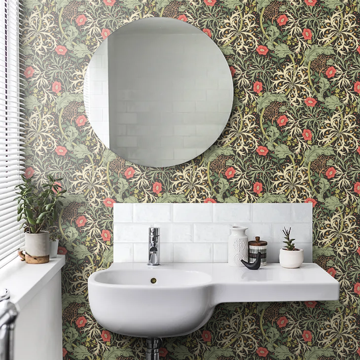 Seaweed Garden Wallpaper - Ohpopsi - Slate Mix