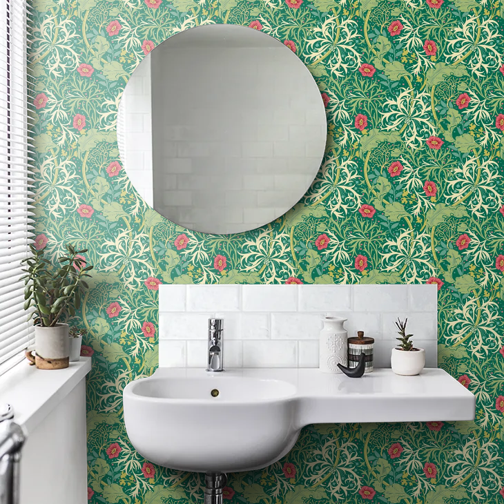 Seaweed Garden Wallpaper - Ohpopsi - Emerald