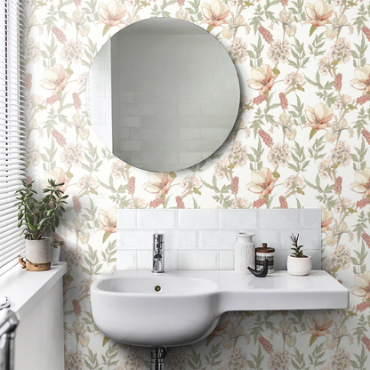 Orchid Bloom Wallpaper - Sage & Hazel