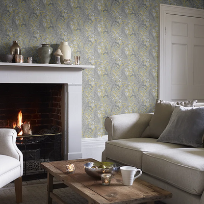Wild Ferns Wallpaper - Olive
