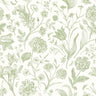 Floral Toile Wallpaper - Sage