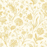Floral Toile Wallpaper - Rich Butter