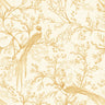 Bird Toile Wallpaper - Honey