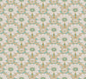 Happy Hippy Floral Wallpaper - Aqua - Custom Mural Wallpaper (per m²)