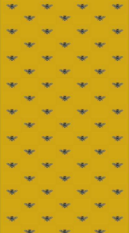 Sample - Hewson Bee Wallpaper - Customisable - Meadow Patchwork