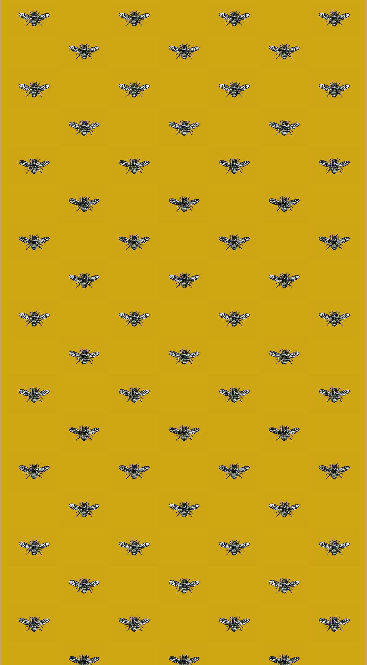 Sample - Hewson Bee Wallpaper - Customisable - Meadow Patchwork