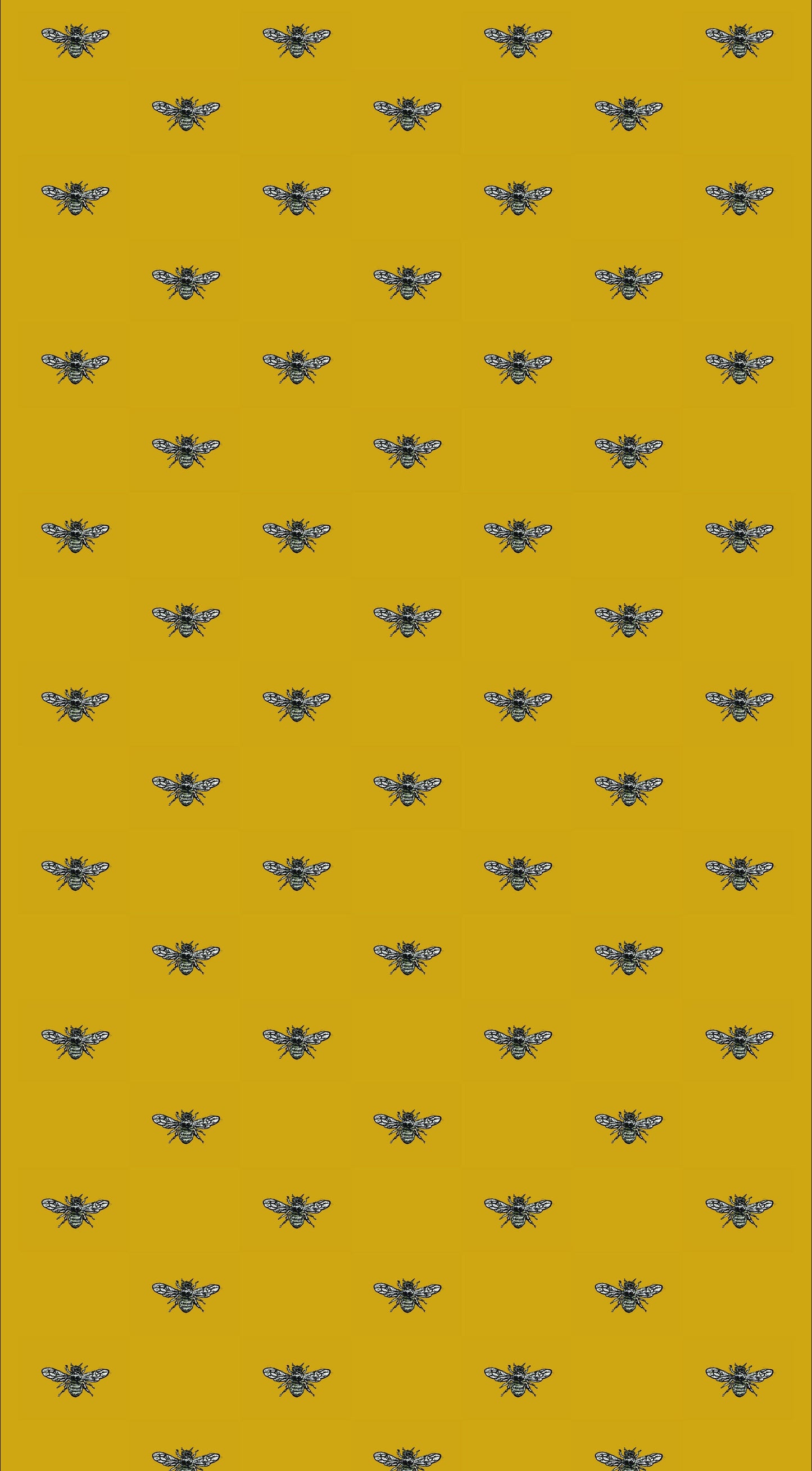 Hewson Bee Wallpaper - Custom Sized Wallpaper Mural (per m2)