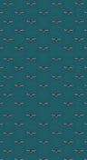Hewson Bee Wallpaper - Customisable - Blue Aqua
