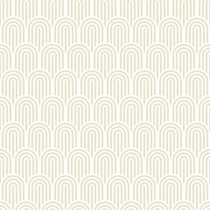 Retro Arch Wallpaper - Cream