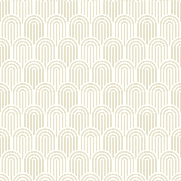 Sample - Retro Arch Wallpaper - Cream