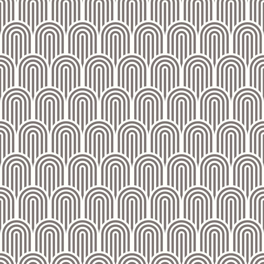 Retro Arch Wallpaper - Black