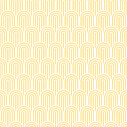 Retro Arch Wallpaper - Yellow