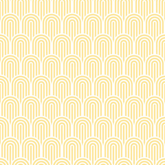 Retro Arch Wallpaper - Yellow