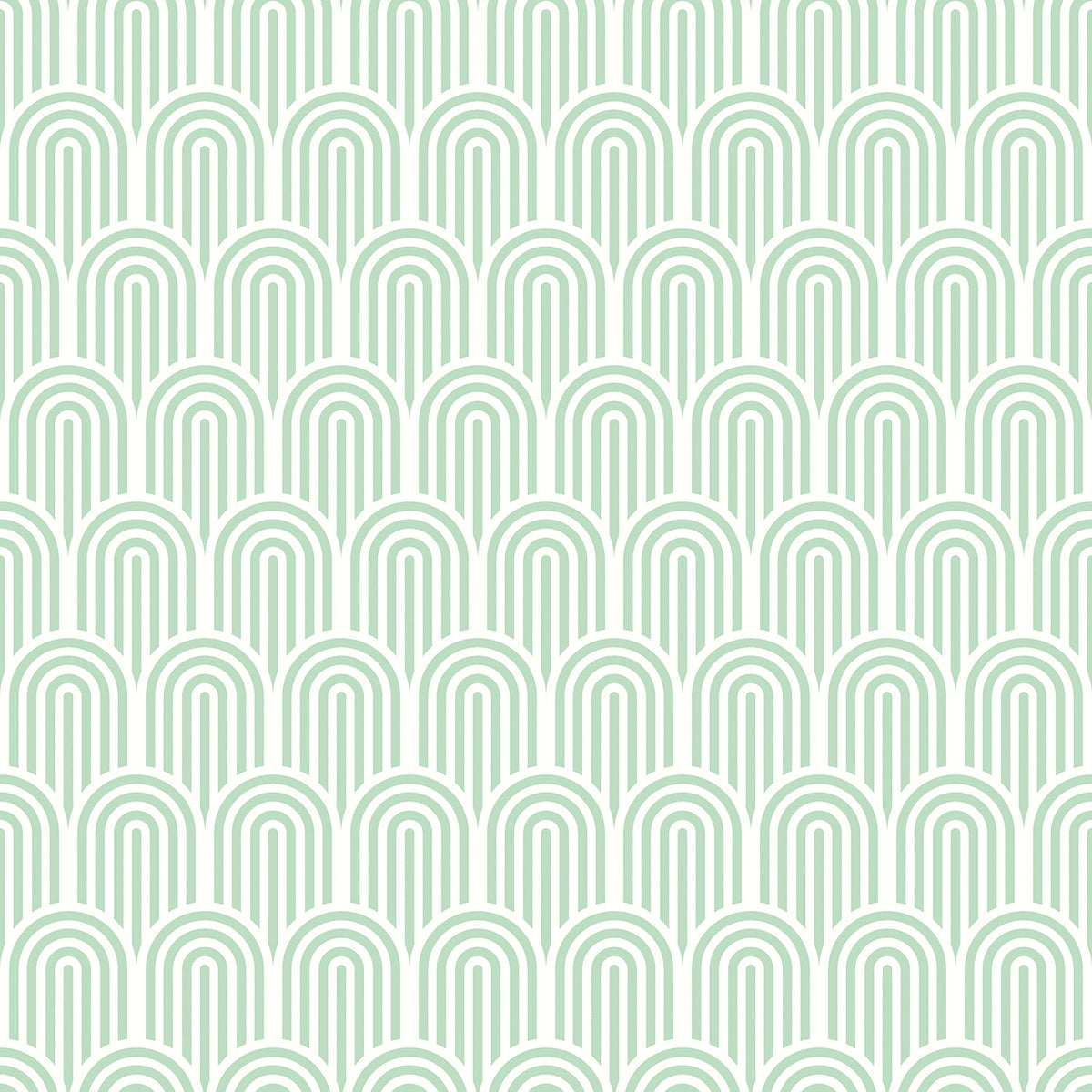 Sample - Retro Arch Wallpaper - Mint Green