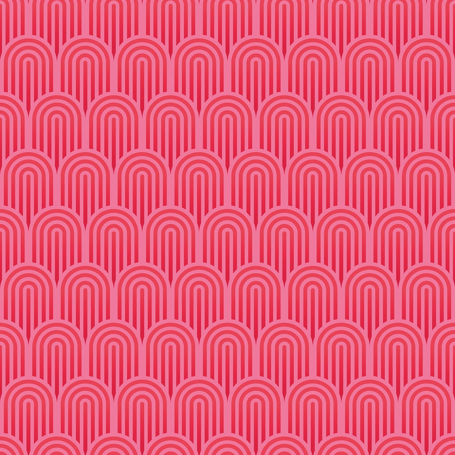 Retro Arch Wallpaper - Bright Pink