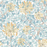 Honeysuckle Leaf Trail Wallpaper - Ohpopsi - Soft Blue