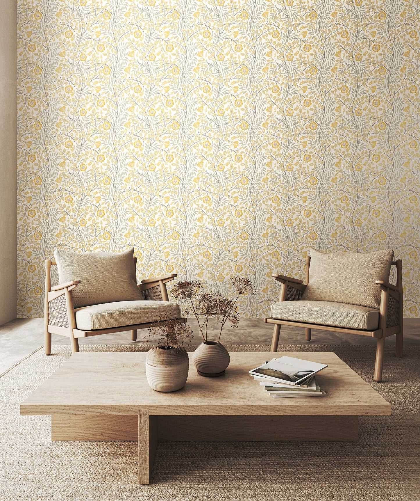 Rosehip Trail Wallpaper - Ohpopsi - Warm Natural