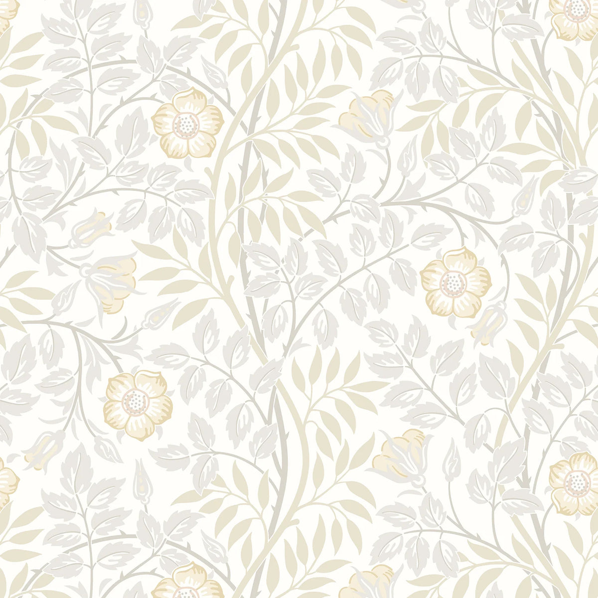 Sample - Rosehip Trail Wallpaper - Ohpopsi - Natural Stone