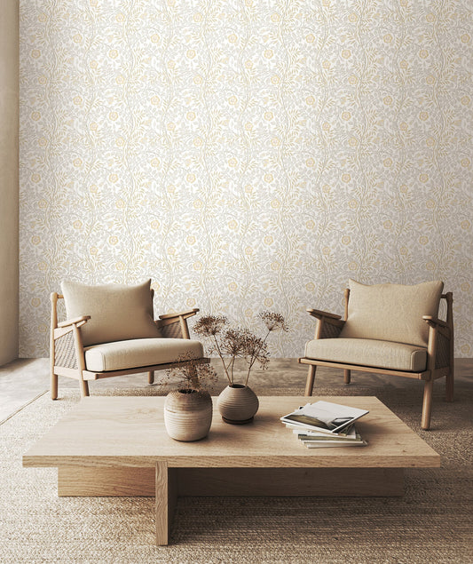 Rosehip Trail Wallpaper - Ohpopsi - Natural Stone