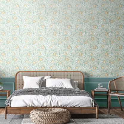 Rosehip Trail Wallpaper - Ohpopsi - Seafoam