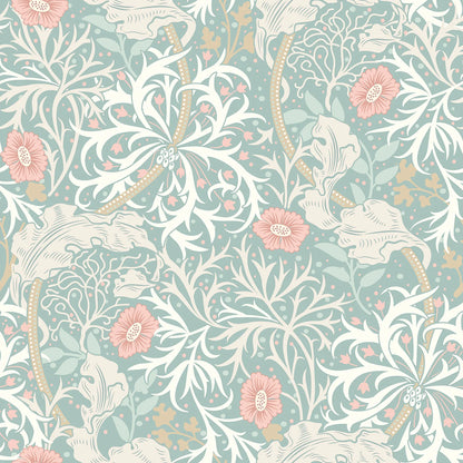 Seaweed Garden Wallpaper - Ohpopsi - Seafoam