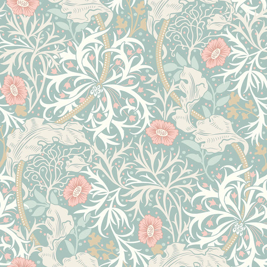 Seaweed Garden Wallpaper - Ohpopsi - Seafoam