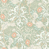 Seaweed Garden Wallpaper - Ohpopsi - Sage/Apricot