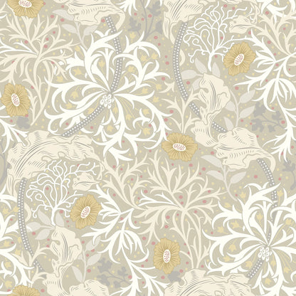 Seaweed Garden Wallpaper - Ohpopsi - Fossil Grey