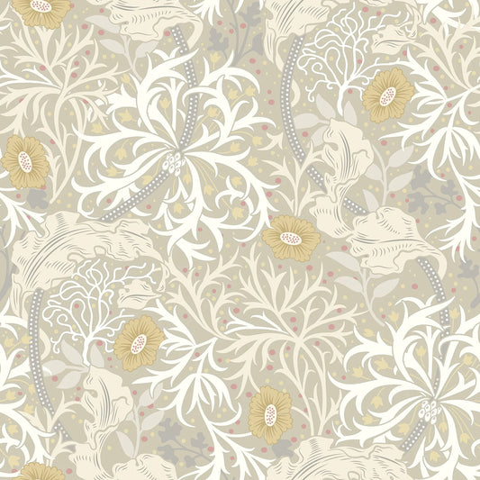 Seaweed Garden Wallpaper - Ohpopsi - Fossil Grey