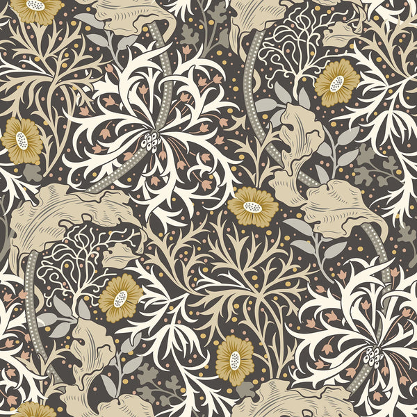 Sample - Seaweed Garden Wallpaper - Ohpopsi - Slate