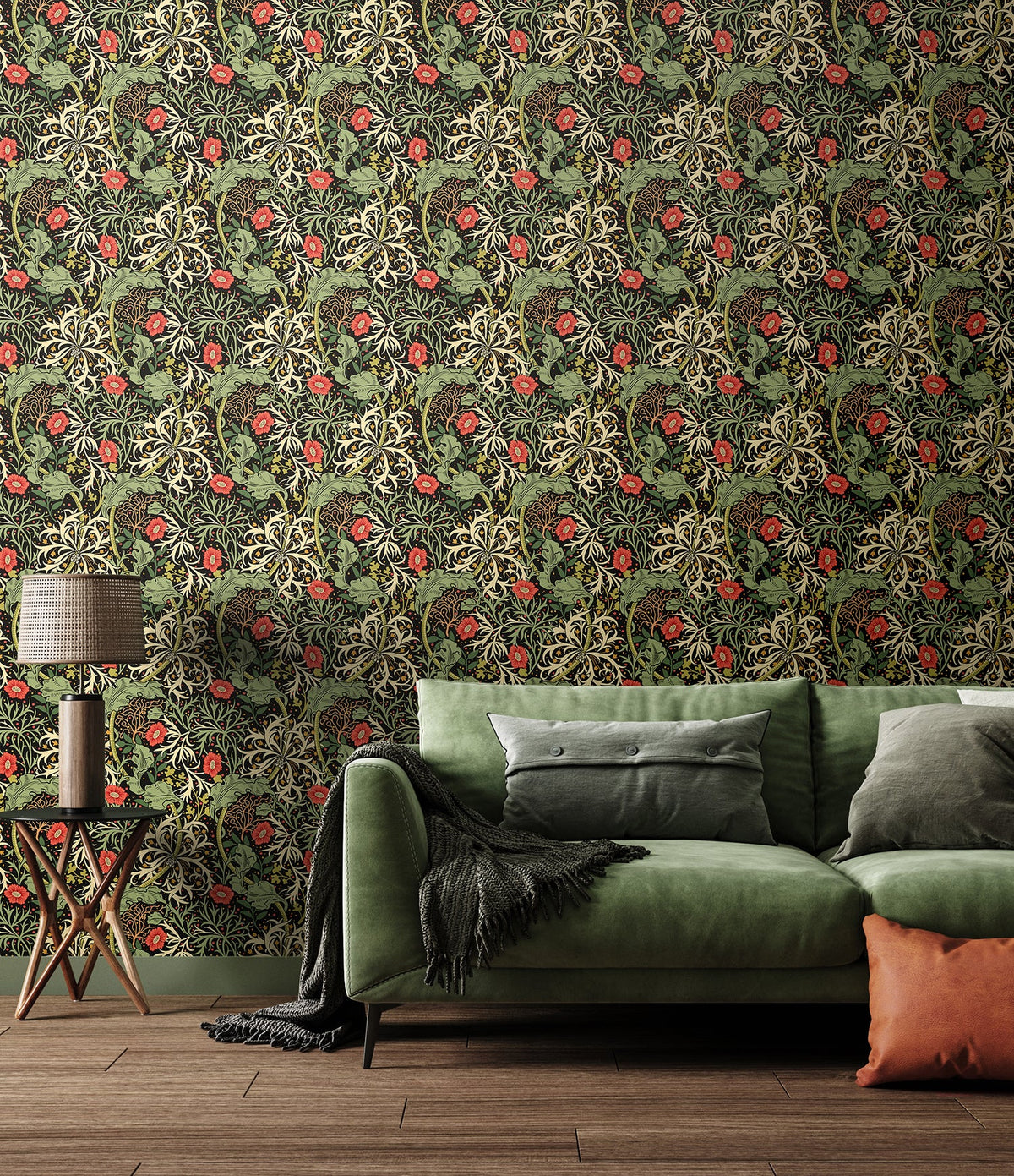 Seaweed Garden Wallpaper - Ohpopsi - Slate Mix