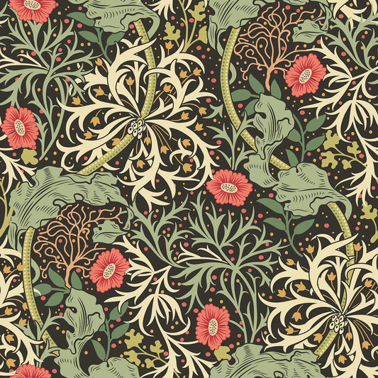 Seaweed Garden Wallpaper - Ohpopsi - Slate Mix