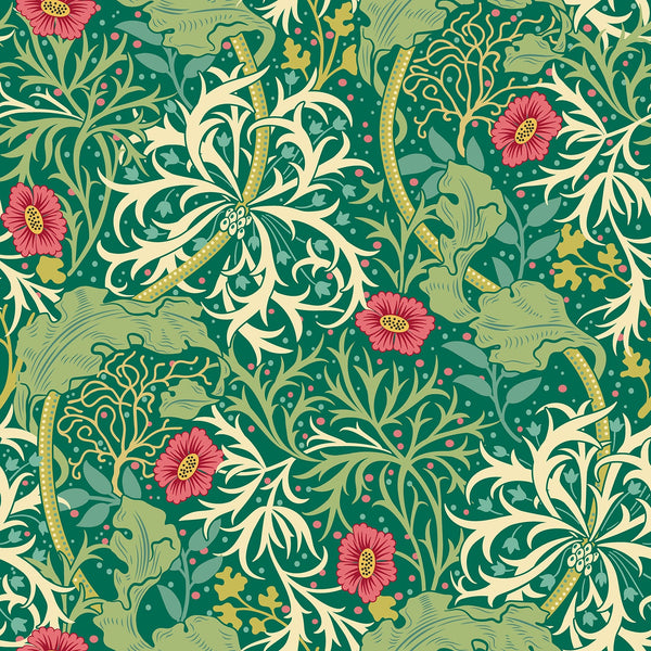 Sample - Seaweed Garden Wallpaper - Ohpopsi - Emerald