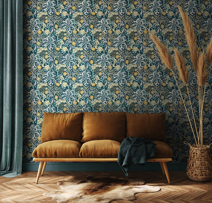 Seaweed Garden Wallpaper - Ohpopsi - Petrol