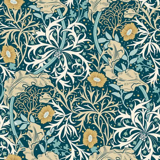 Seaweed Garden Wallpaper - Ohpopsi - Petrol