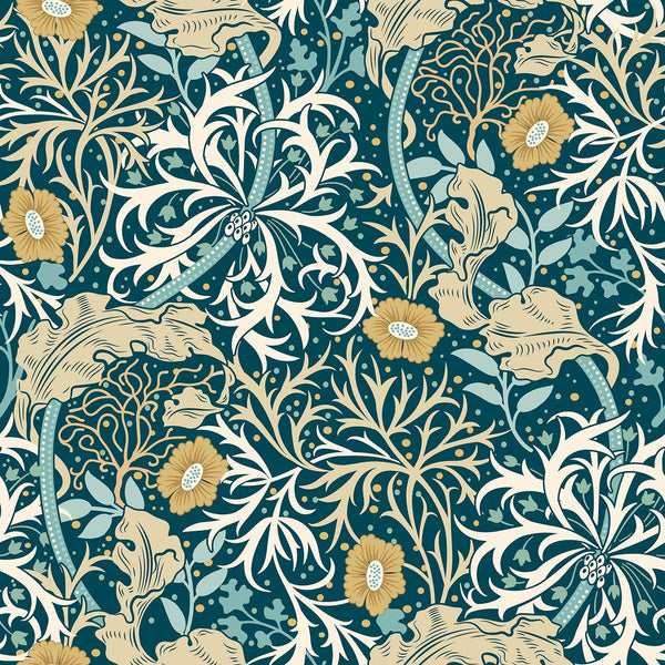 Sample - Seaweed Garden Wallpaper - Ohpopsi - Petrol