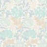 Chrysanthemum - Eden by Morris Wallpaper - Duck Egg Blue