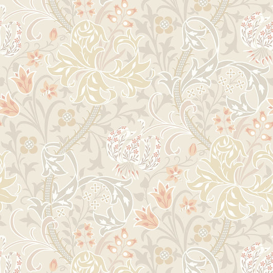 Lily Ogee Wallpaper - Ohpopsi - Natural Stone