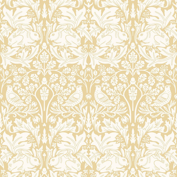 Sample - Forest Rabbit Wallpaper - Mustard